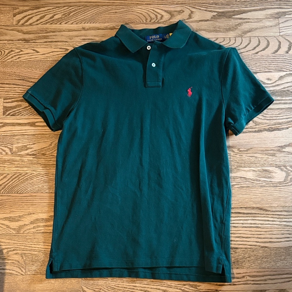 Polo by Ralph Lauren Men's Dark Green Polo Shirt